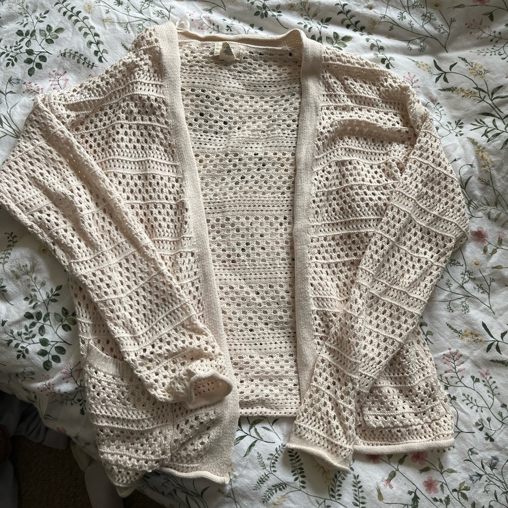 Cream Knit Cardigan